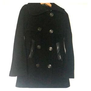 Black Mackage pea coat